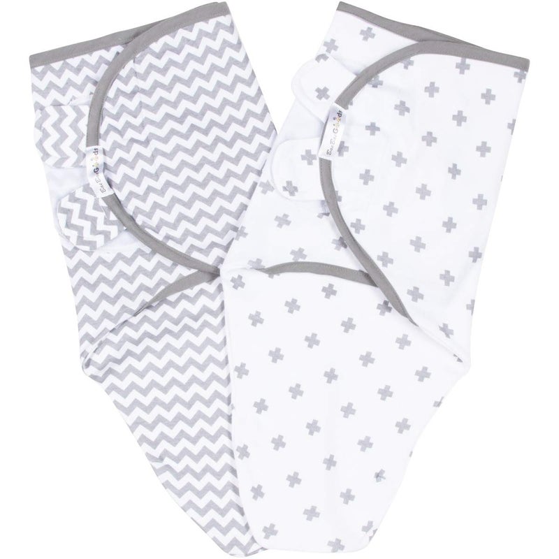 BaeBae Goods Swaddle Blanket, Adjustable Infant Baby Swaddling Wrap Set of 4, Baby Swaddling Wrap Blankets for Boys and Girls Made in Soft Cotton (Grey Arrows, 0-3 Months) - Image 4